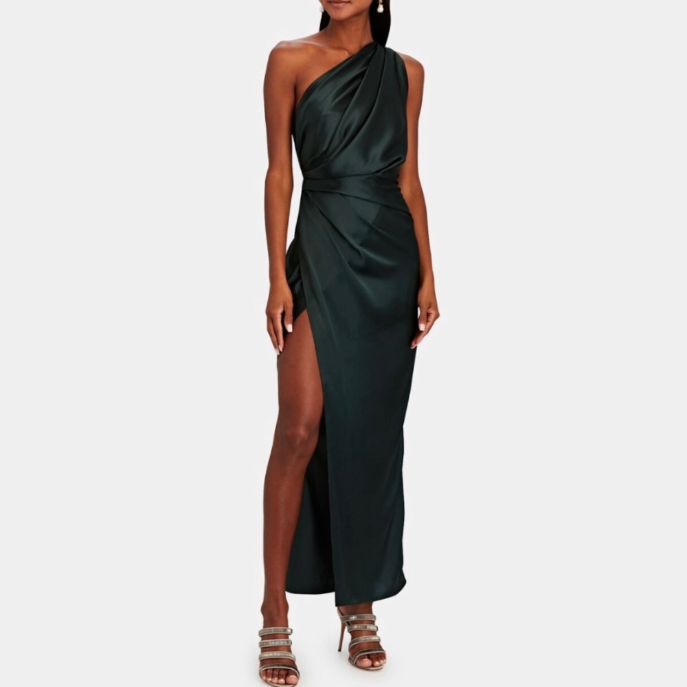 The Sei Off The Shoulder Silk Maxi Dress